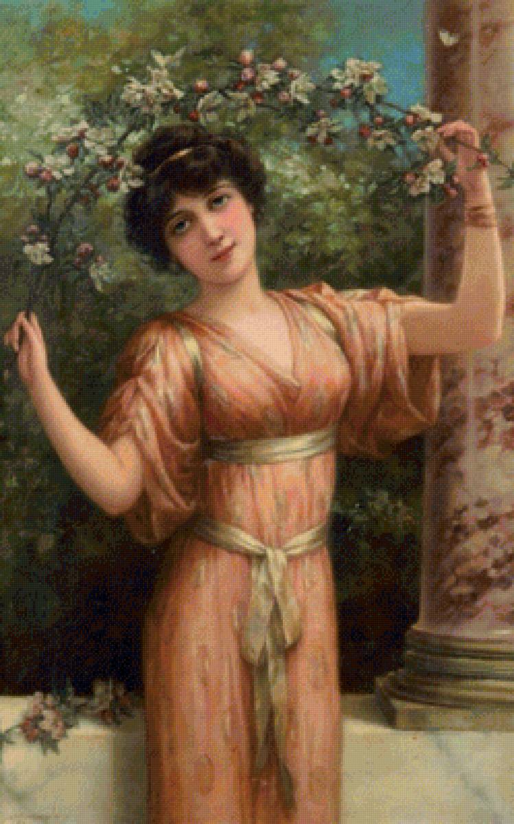Девушка. Эмиль Эйсман-Семеновский - 19 век, девушка, портрет, живопись - предпросмотр