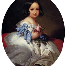 Оригинал схемы вышивки «Принцесса Шарлотта. Франц Ксавьер Винтерхальтер» (№2111833)