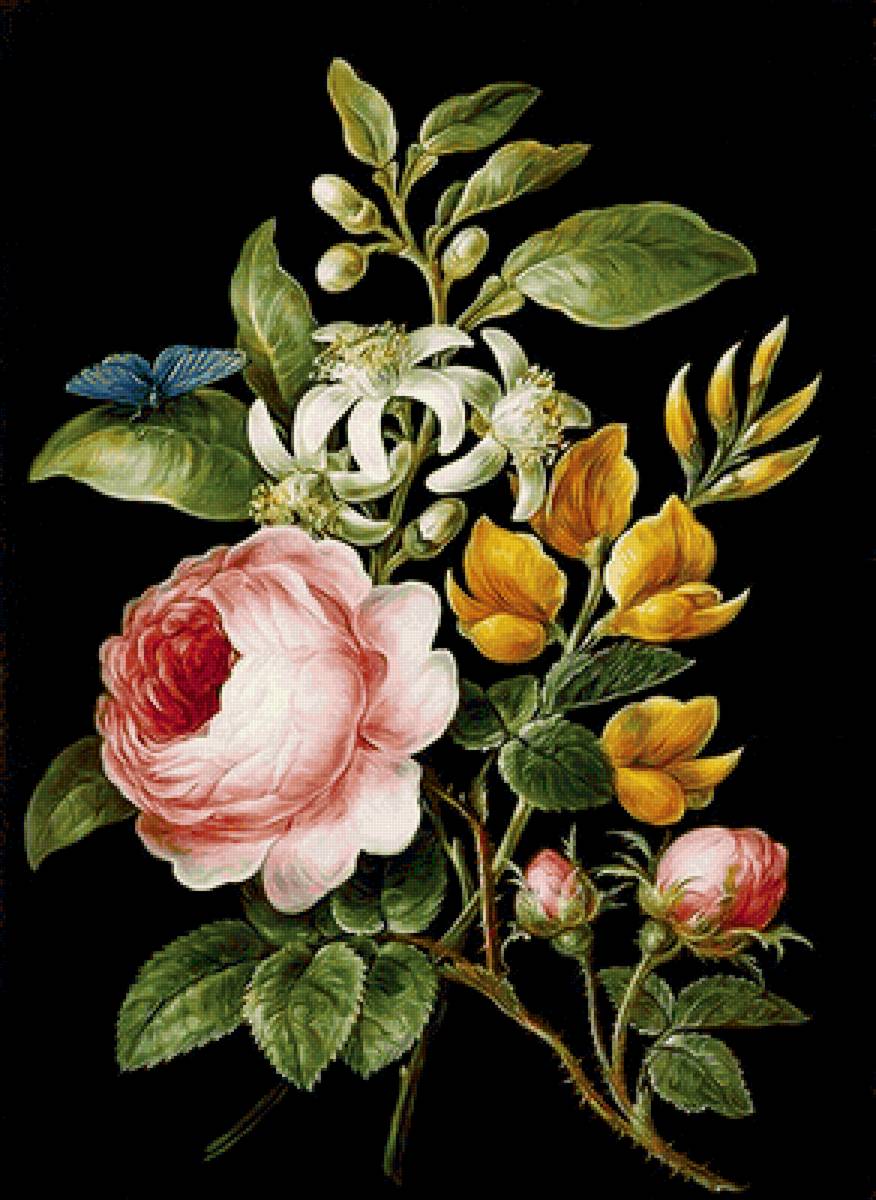 Серия "Букет". - розы, букет, флора, цветы - предпросмотр