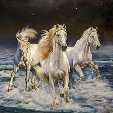 Оригинал схемы вышивки «Beautiful Horses.» (№2130538)