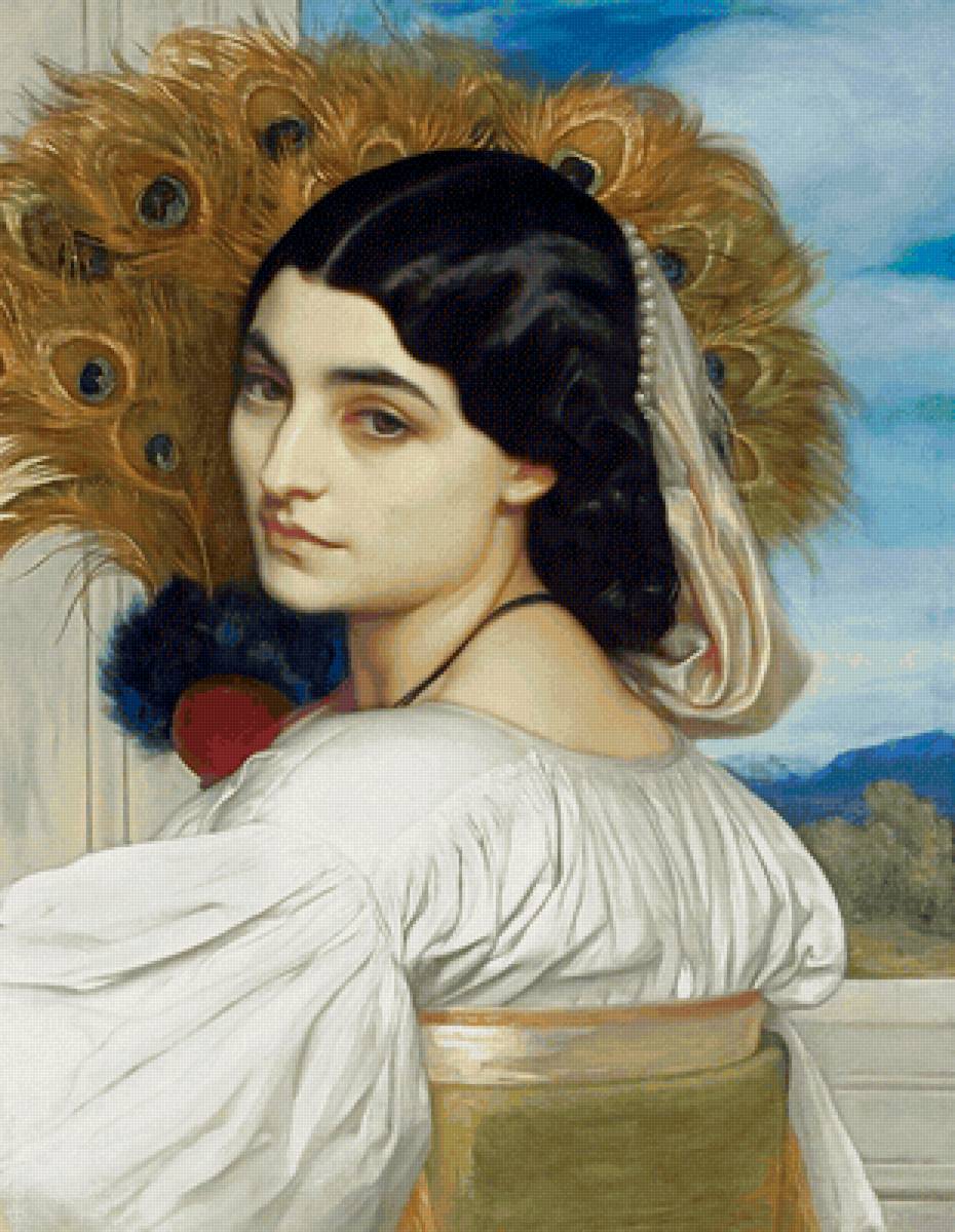 Lord Frederic Leighton. Женский портрет - девушка, 19 век, женщина, портрет, живопись - предпросмотр