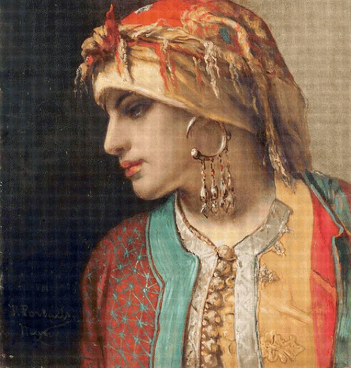 Портрет девушки. Жан-Франсуа Портель - портрет, 19 век, девушка, живопись - предпросмотр