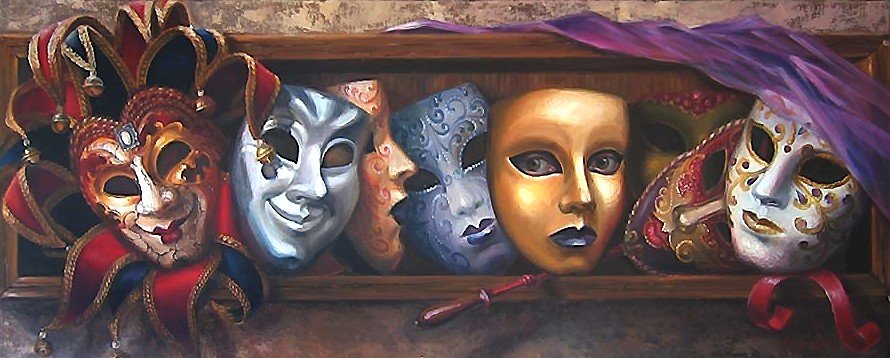 маски - карнавал, италия, маски - оригинал