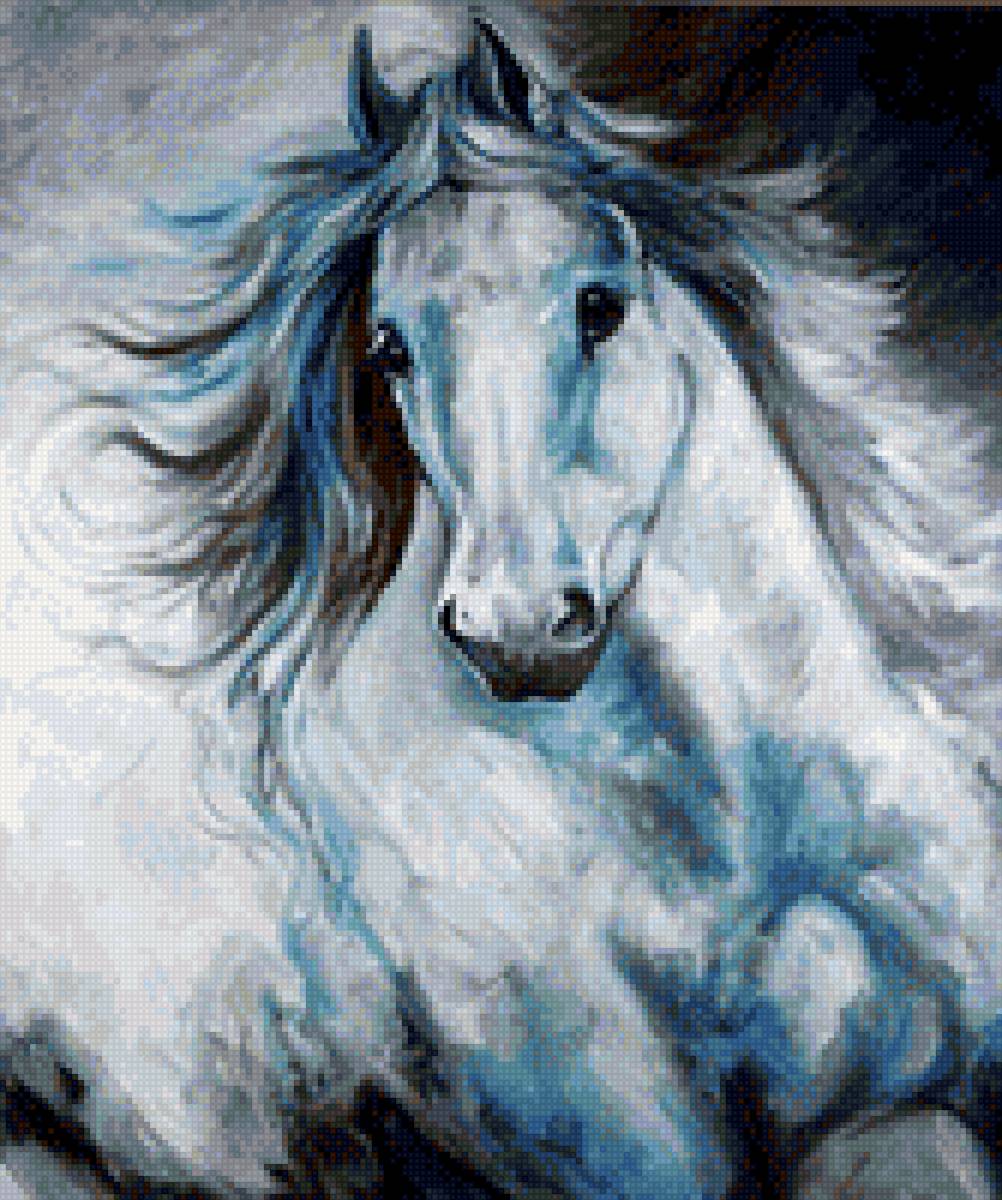 72 - лошади, кони, живопись., природа, настроение, лошадь - предпросмотр