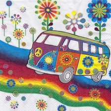 Схема вышивки «furgoneta hippie 2»