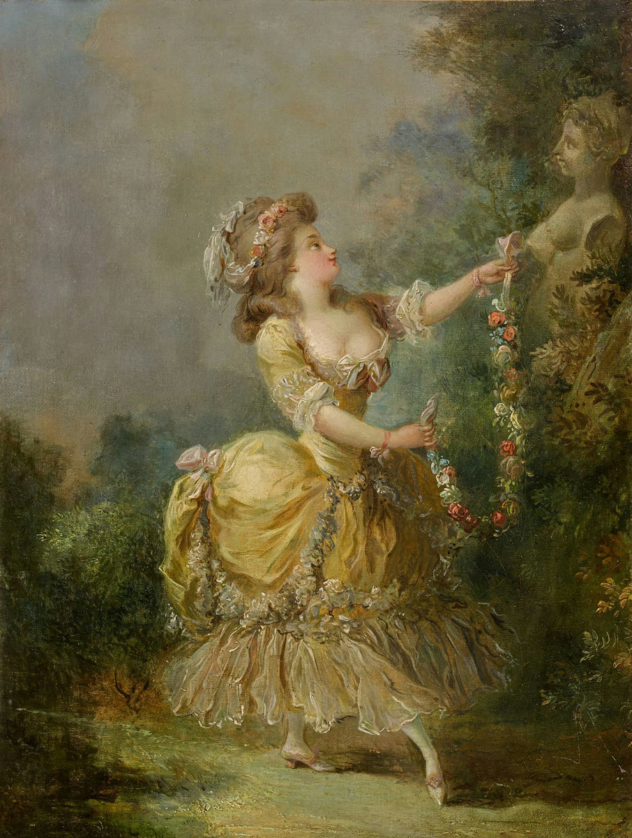 Jean-Frédéric Schall. Придворная танцовщица - 18 век, девушка, живопись, портрет - оригинал