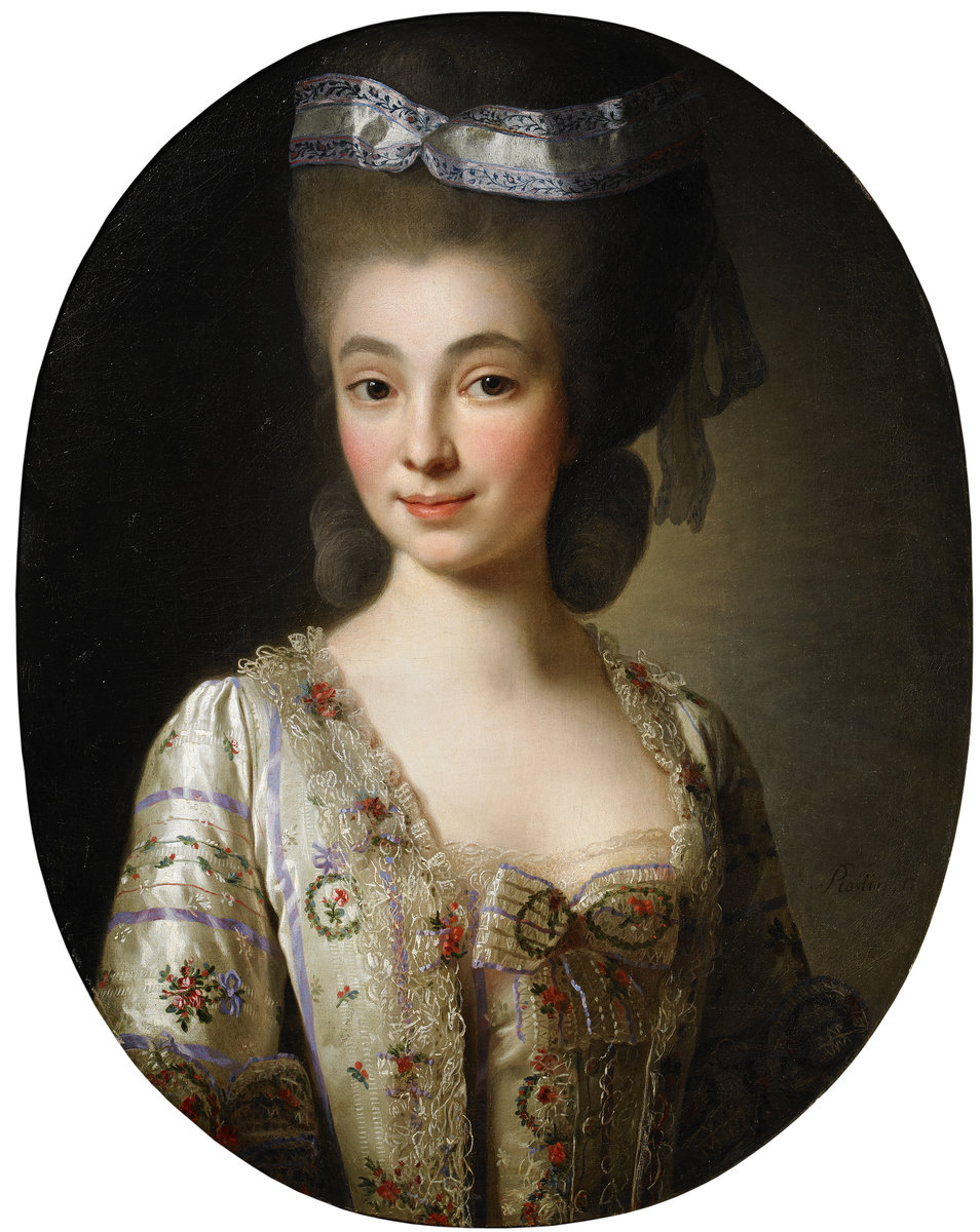 ALEXANDER ROSLIN. Портрет молодой дворянки - 18 век, девушка, портрет, живопись - оригинал