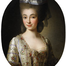 Оригинал схемы вышивки «ALEXANDER ROSLIN. Портрет молодой дворянки» (№2160999)