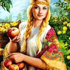 Оригинал схемы вышивки «Яблочный спас» (№2162332)