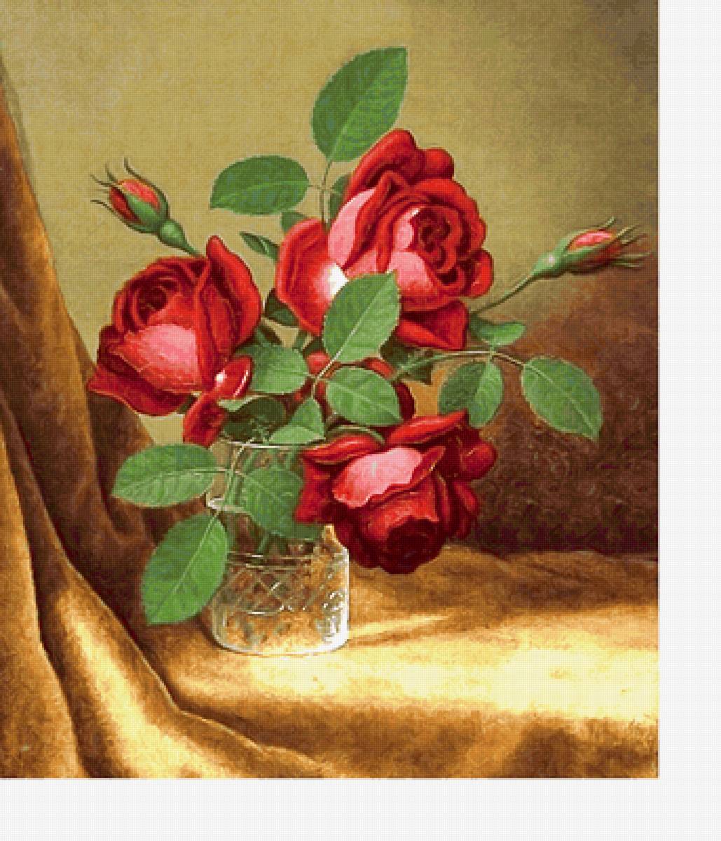 Серия "Букет". Розы - розы, флора, букет, цветы - предпросмотр