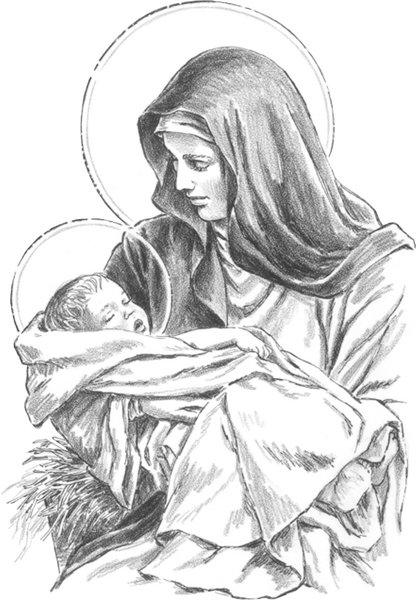 Maria e Jesus - religião - оригинал