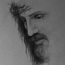 Схема вышивки «face de Jesus»