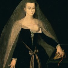 Схема вышивки «Агнес Сорель. Неизвестный художник 15 века»
