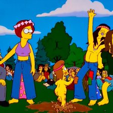 los simpson fiesta hippie