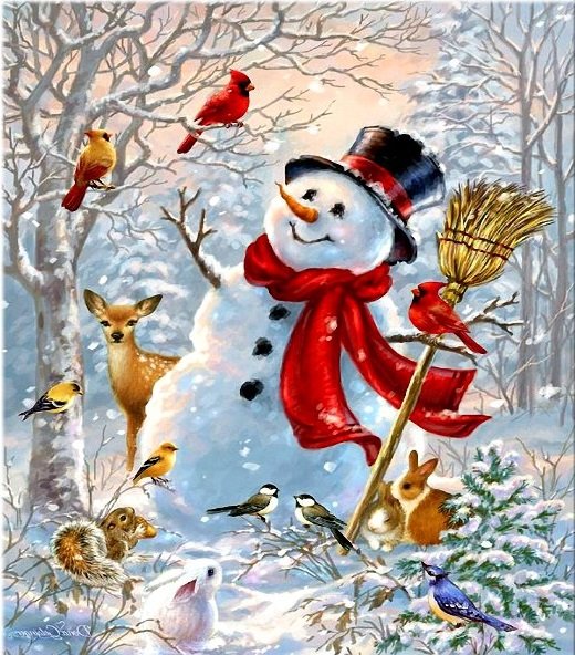 Снеговик - новый год, рождество, детям, детское, снеговик - оригинал