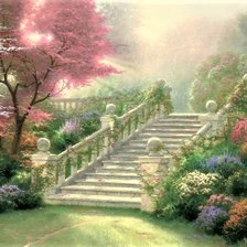 Оригинал схемы вышивки «Garden stairs» (№2185187)