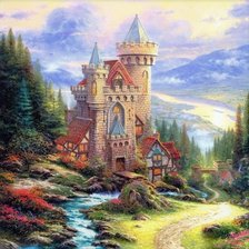 Оригинал схемы вышивки «Castle of my dreams» (№2185499)