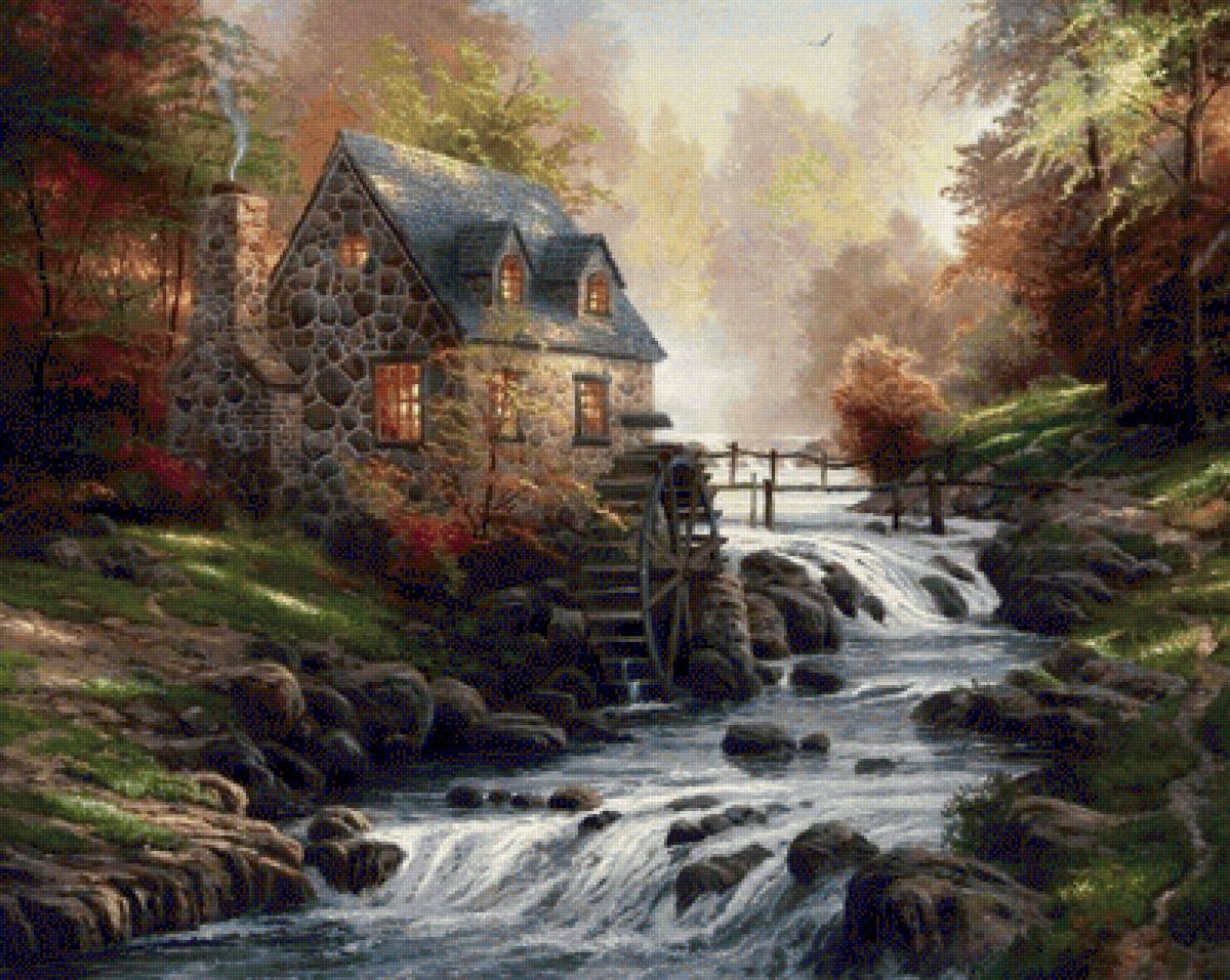 River mill house - пейзажи - предпросмотр