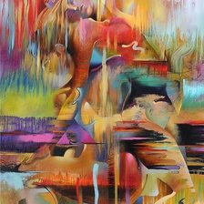 Схема вышивки «pintura abstrata»