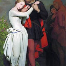 Ари Шеффер. Фауст и Маргарита в саду. 1846