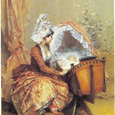 Схема вышивки «Романтичная мода. 19 век»