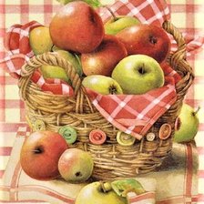 Схема вышивки «Яблочки колхозные)))»