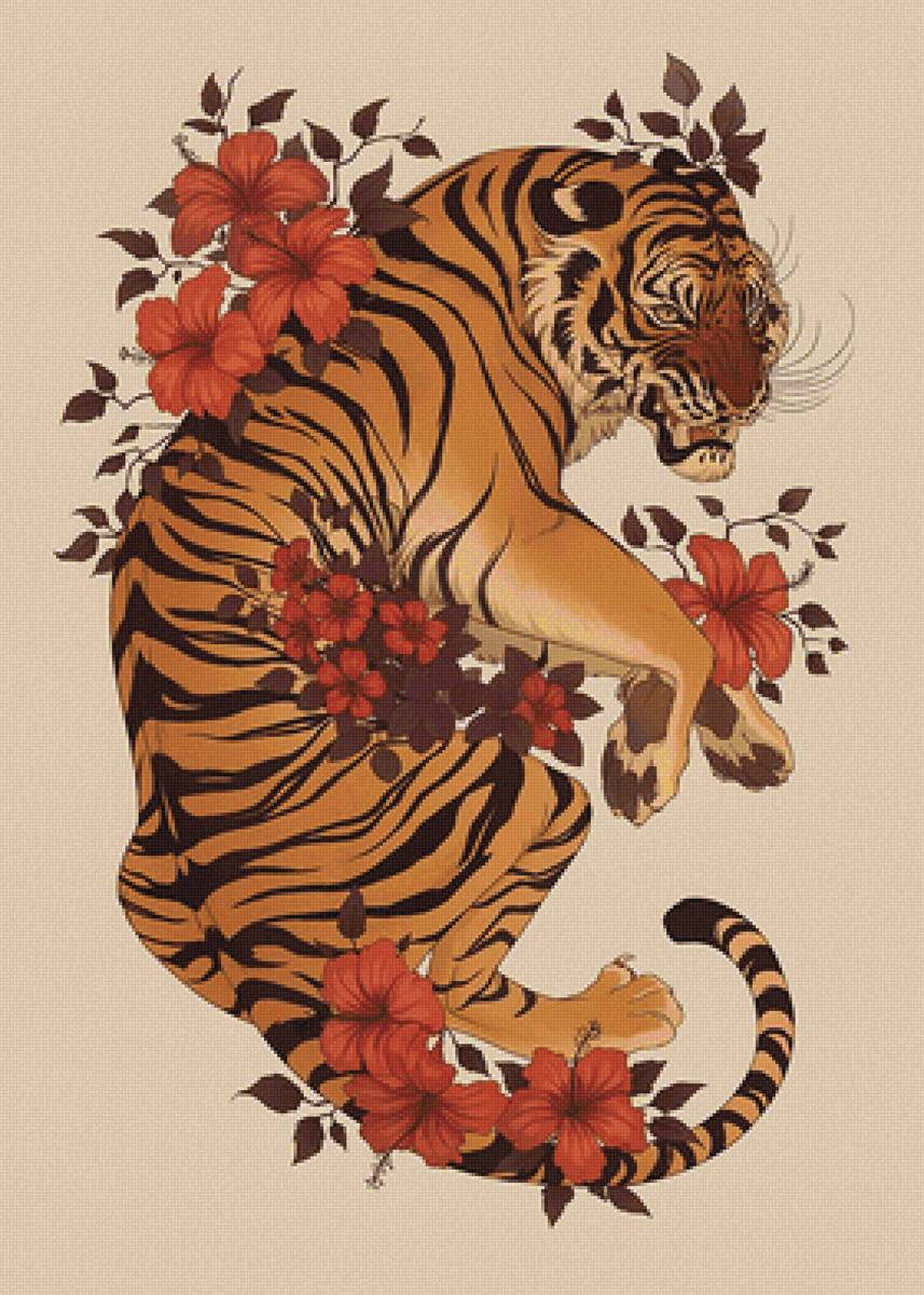 рисунок - тигр - предпросмотр