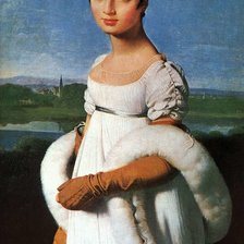 Схема вышивки «Ingres Portrait of Mademoiselle Riviere»