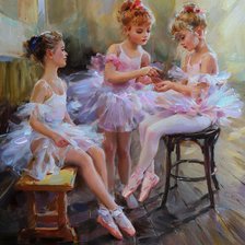 Схема вышивки «Прелестные балерины»
