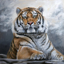 Схема вышивки «его величество тигр»