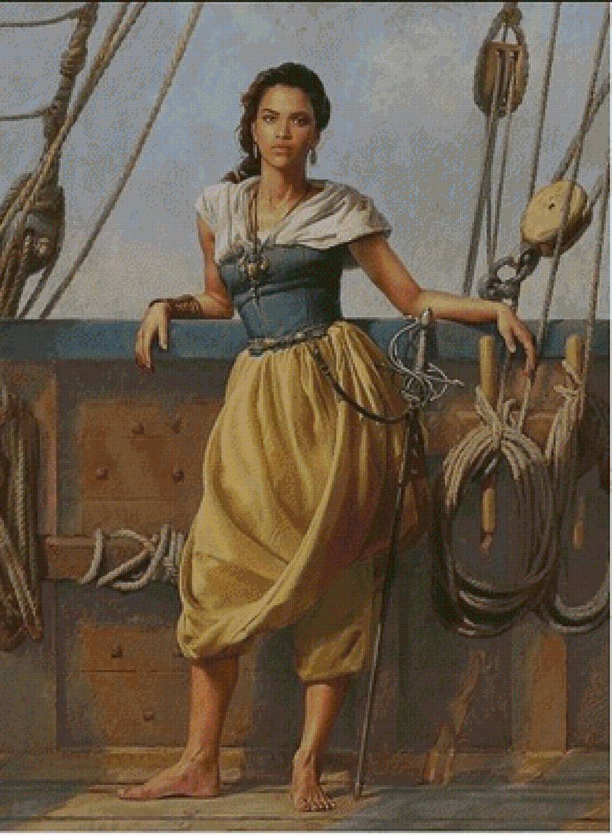 пиратка - девушка море пираты - предпросмотр