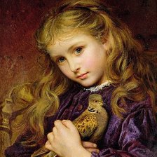 Схема вышивки «The Turtle Dove by Sophie Anderson»