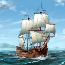 Схема вышивки «Medieval ship»