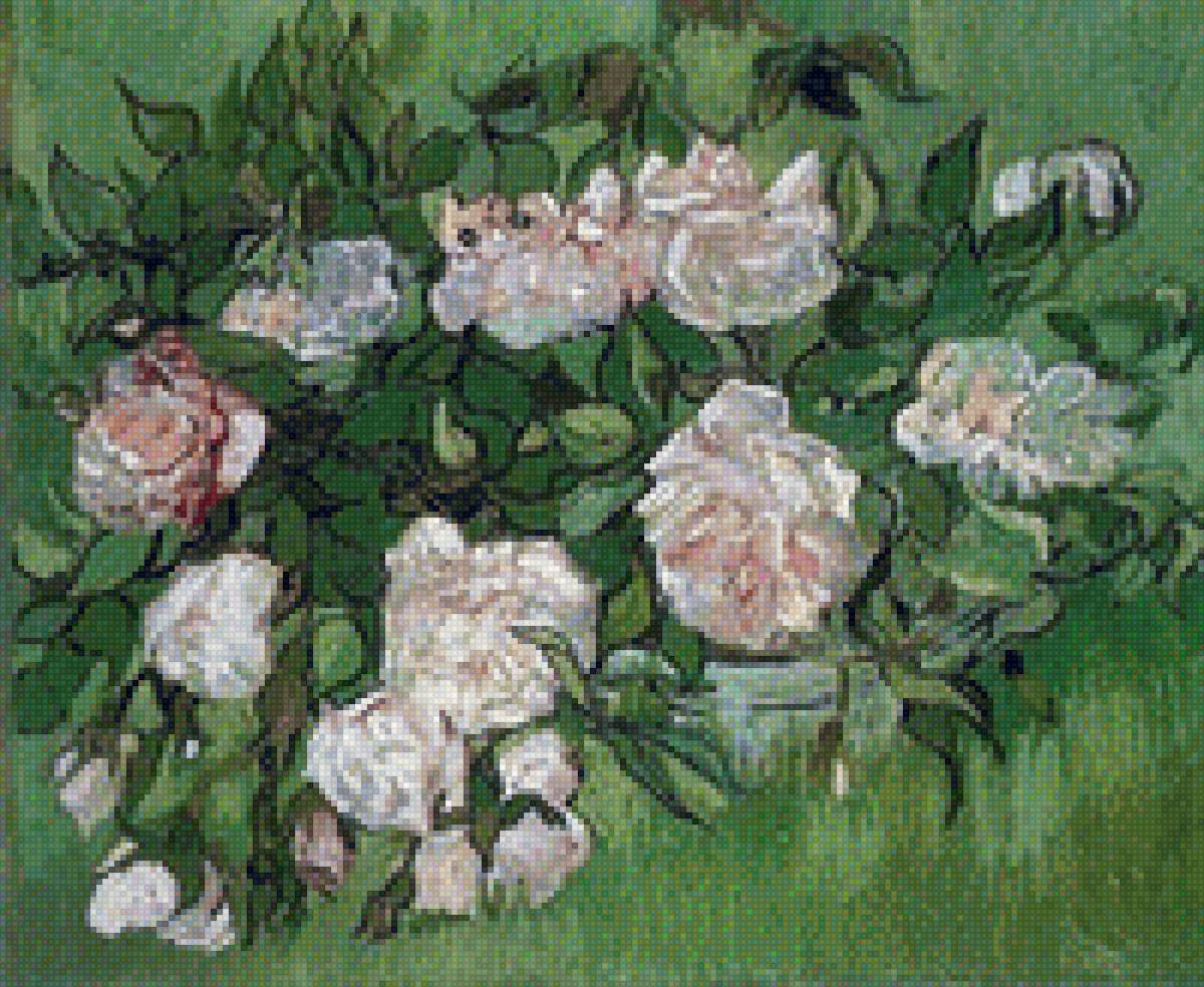Ван Гог Розовые розы - ваг гог - предпросмотр