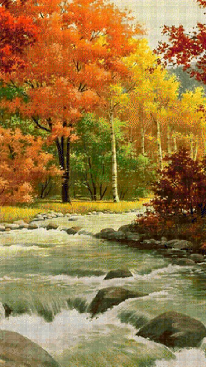 Природа - река, осень, природа - предпросмотр