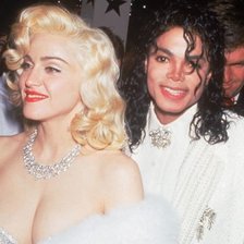 Схема вышивки «Майкл Джексон и Мадонна»