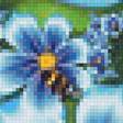 Предпросмотр схемы вышивки «цветы и пчелы» (№2225058)