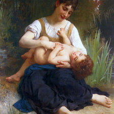 Женщина с младенцем 2