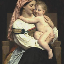 Оригинал схемы вышивки «Женщина с ребенком 1» (№2233729)