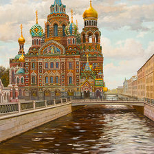 Схема вышивки «Храм Спас на Крови. Санкт-Петербург»