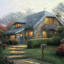 Lilac cottage,  Thomas Kinkade