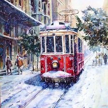 Зимний трамвай
