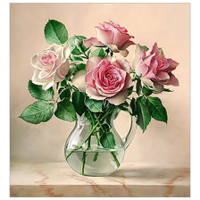 Оригинал схемы вышивки «Розовые розы.» (№2252279)