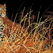 Схема вышивки «Hunting Leopard»