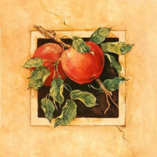 cuadro con manzanas
