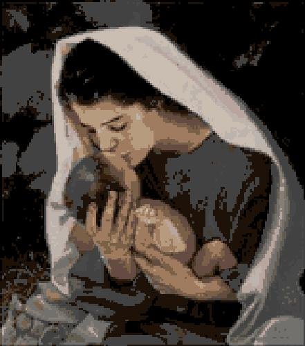 Мадонна с младенцем - икона, мать, люди, дети - оригинал