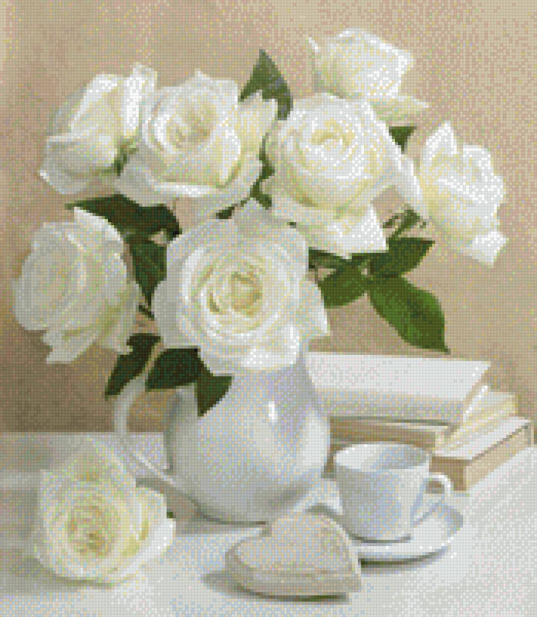 Розы белые - розы, для кухни - предпросмотр