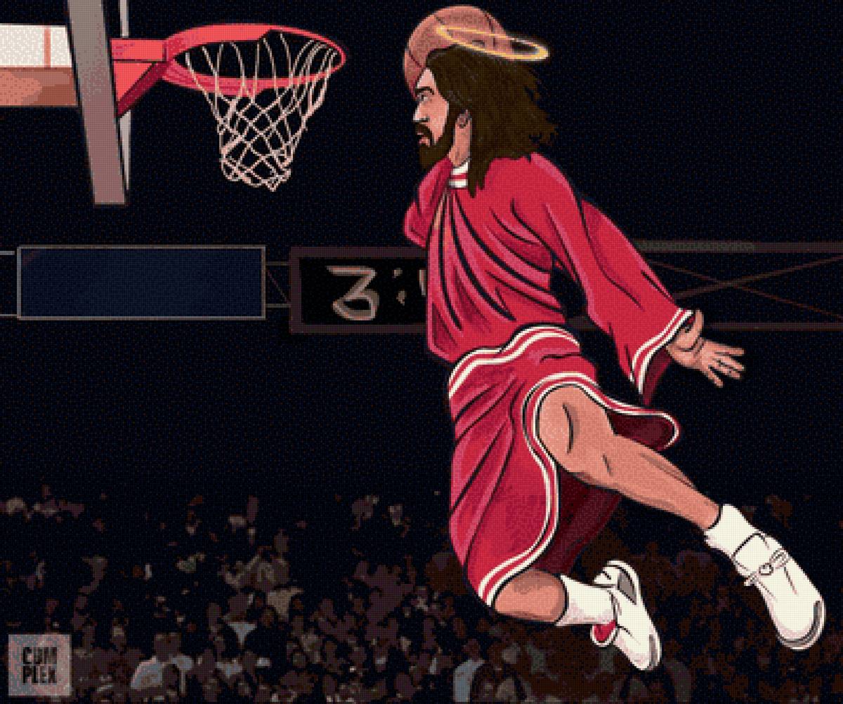 Иисус баскетболист - баскетбол, иисус - предпросмотр
