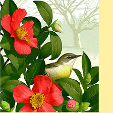 Оригинал схемы вышивки «Серия "Флора и фауна". Птичка в цветах» (№2282363)