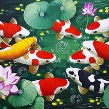 Схема вышивки «Lucky Koi Fish»